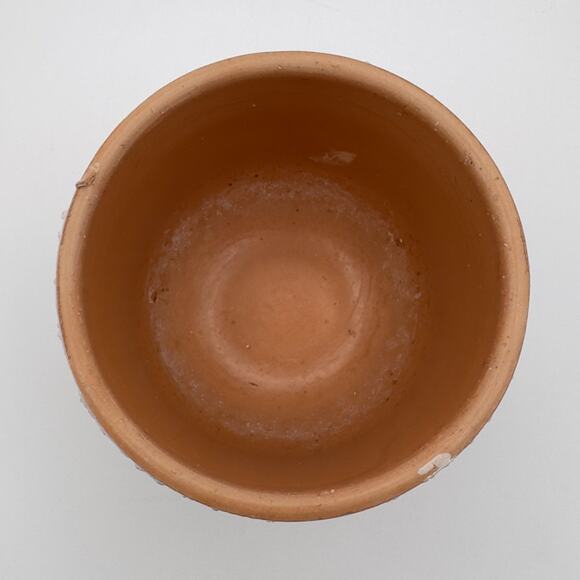 Florence Italy Vintage Mod White Footed Planter Flower Pot Contrasting Finish - Picture 8 of 13